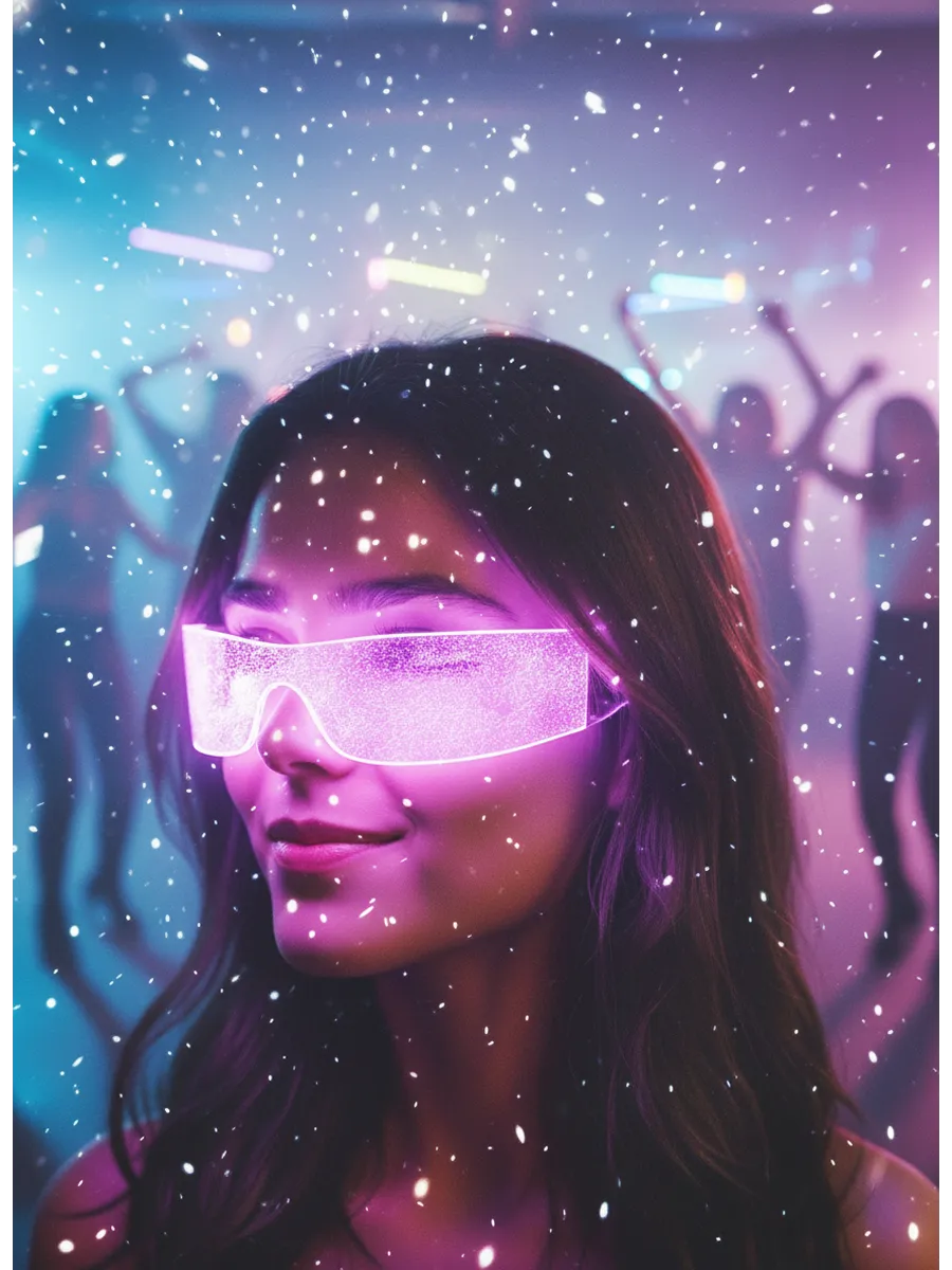 Visionäres LED-Cyberpunk-Visier – 121 Farbkombinationen Professionelle Edition