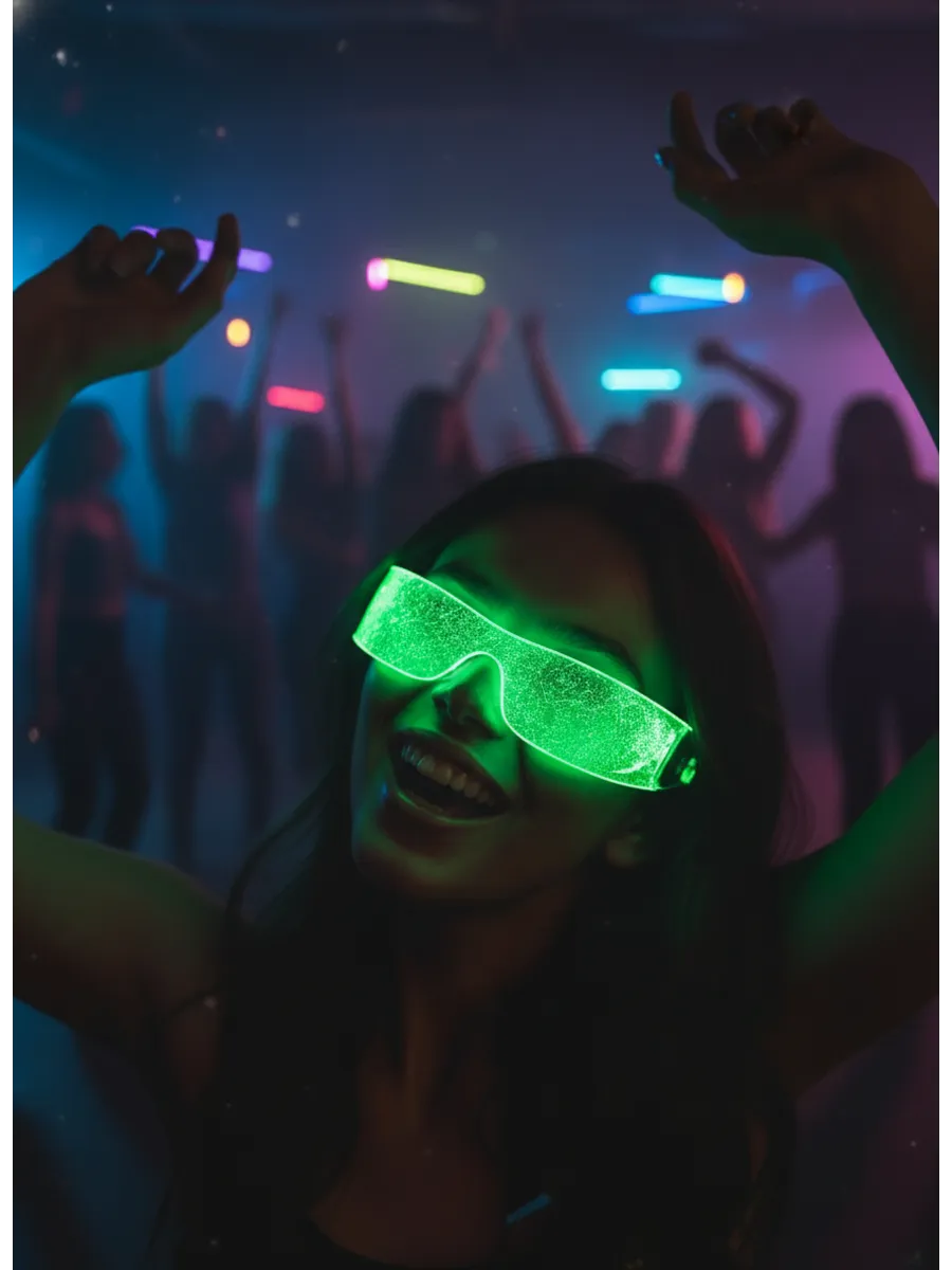 Visionäres LED-Cyberpunk-Visier – 121 Farbkombinationen Professionelle Edition