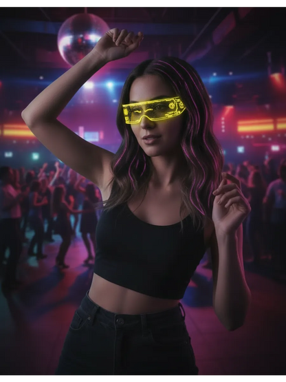 Visionäres LED-Cyberpunk-Visier – 121 Farbkombinationen Professionelle Edition