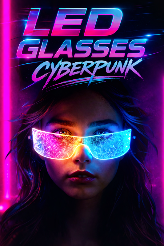 Visionäres LED-Cyberpunk-Visier – 121 Farbkombinationen Professionelle Edition