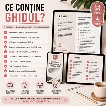 GHIDUL COMPLET PENTRU FACELESS MARKETING | PDF Digital cu Drept de Revânzare