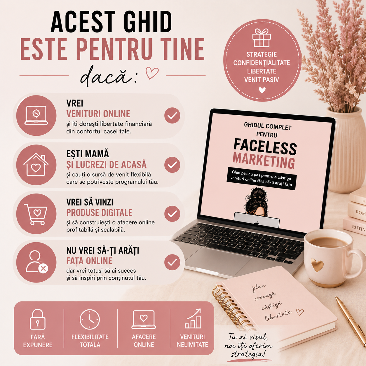 GHIDUL COMPLET PENTRU FACELESS MARKETING | PDF Digital cu Drept de Revânzare